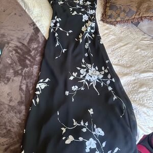 Rampage Black Floral Maxi Dress